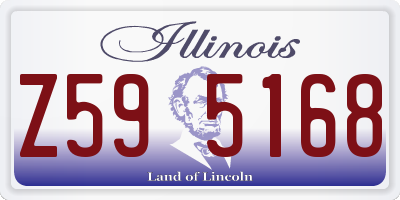 IL license plate Z595168