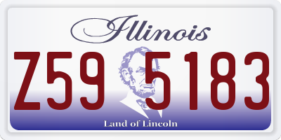IL license plate Z595183