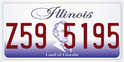 IL license plate Z595195