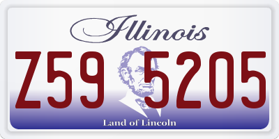 IL license plate Z595205