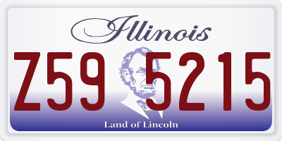 IL license plate Z595215