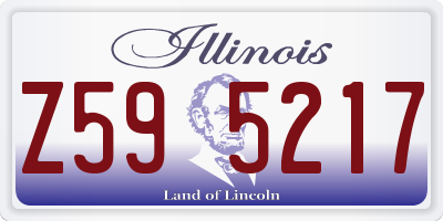 IL license plate Z595217