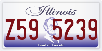 IL license plate Z595239