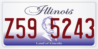 IL license plate Z595243