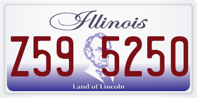 IL license plate Z595250