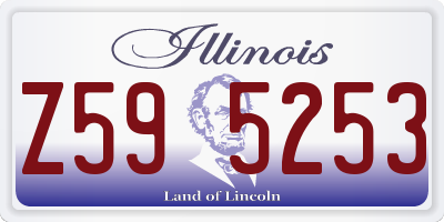 IL license plate Z595253