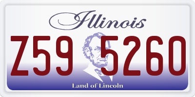 IL license plate Z595260