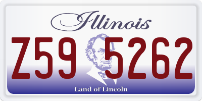 IL license plate Z595262