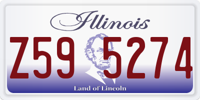 IL license plate Z595274