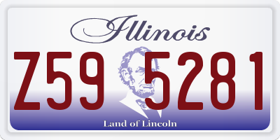 IL license plate Z595281