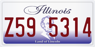 IL license plate Z595314