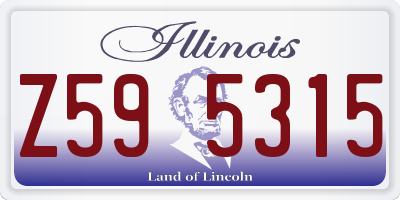 IL license plate Z595315