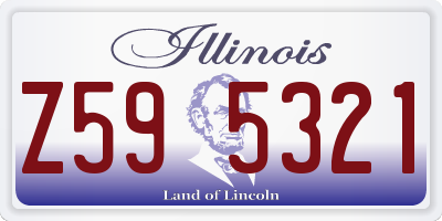 IL license plate Z595321