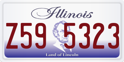 IL license plate Z595323