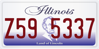 IL license plate Z595337