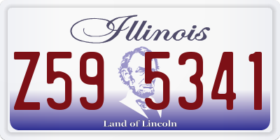 IL license plate Z595341
