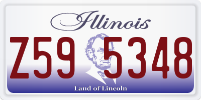 IL license plate Z595348