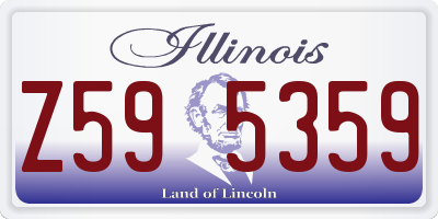 IL license plate Z595359