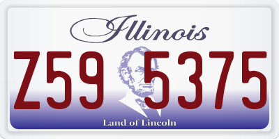 IL license plate Z595375