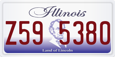 IL license plate Z595380