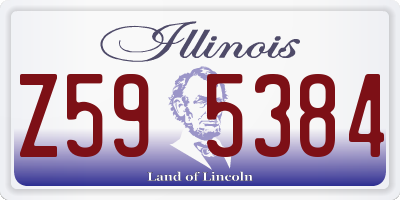 IL license plate Z595384