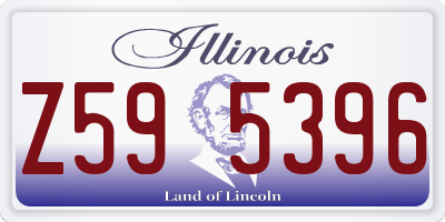 IL license plate Z595396