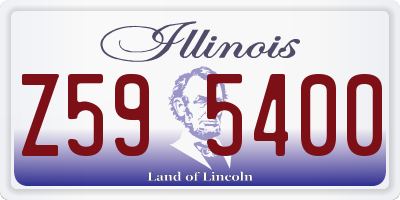 IL license plate Z595400