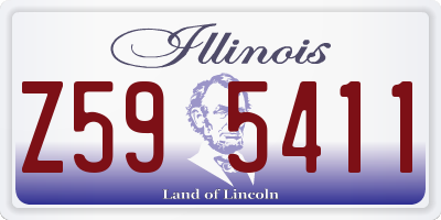 IL license plate Z595411