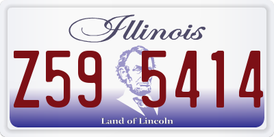 IL license plate Z595414