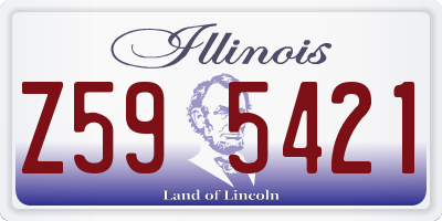 IL license plate Z595421