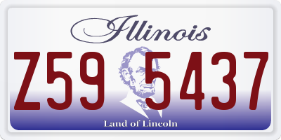 IL license plate Z595437