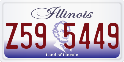 IL license plate Z595449