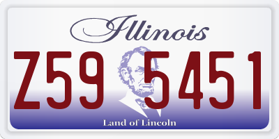IL license plate Z595451