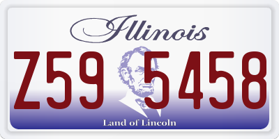 IL license plate Z595458