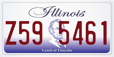 IL license plate Z595461