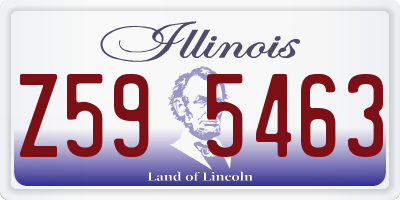 IL license plate Z595463