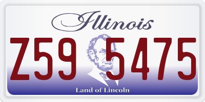 IL license plate Z595475