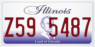 IL license plate Z595487