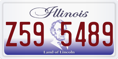 IL license plate Z595489