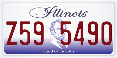 IL license plate Z595490