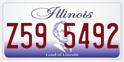 IL license plate Z595492