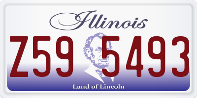 IL license plate Z595493