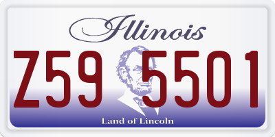IL license plate Z595501