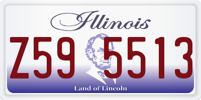 IL license plate Z595513