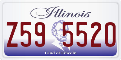 IL license plate Z595520