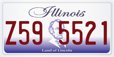 IL license plate Z595521