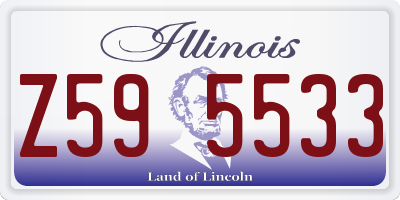 IL license plate Z595533
