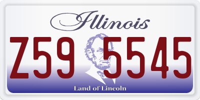 IL license plate Z595545