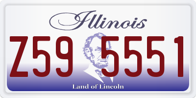 IL license plate Z595551
