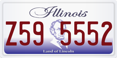 IL license plate Z595552